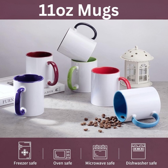 Custom Made Chic Lady with Floral Hat Ceramic Mug (11 oz) - Picture 5 of 5